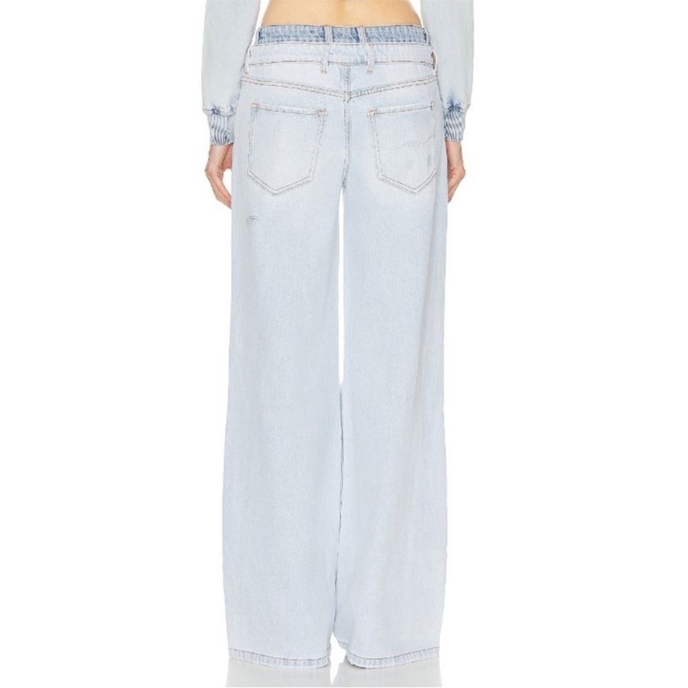 SER.O.YA Saphira Double Waistband Wide Leg Jeans in Skylight NWT - Picture 7 of 16